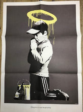 Load image into Gallery viewer, Banksy Don&#39;t Panic Poster Reversible Forgive us our Trespassing