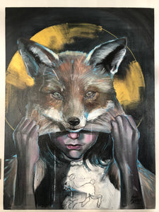 Dan Ferrer Original Canvas "From Lamb to Fox"